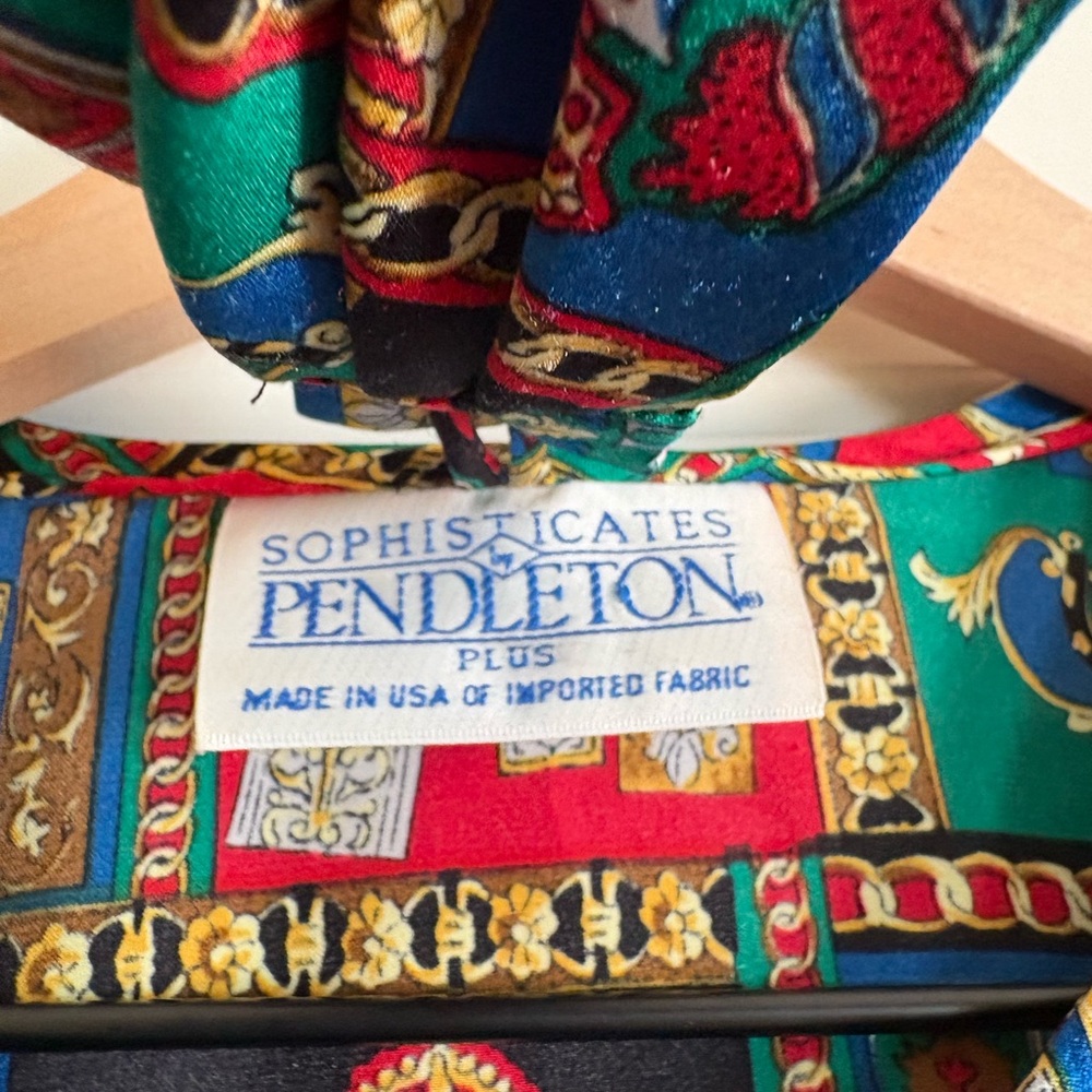 Vintage Pendleton Patchwork Blouse - image 5